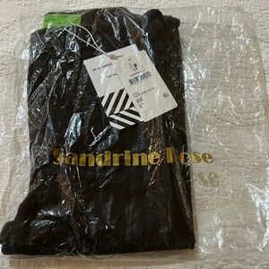 Sandrine Rose Black denim High Ruse skinny. NWT 26